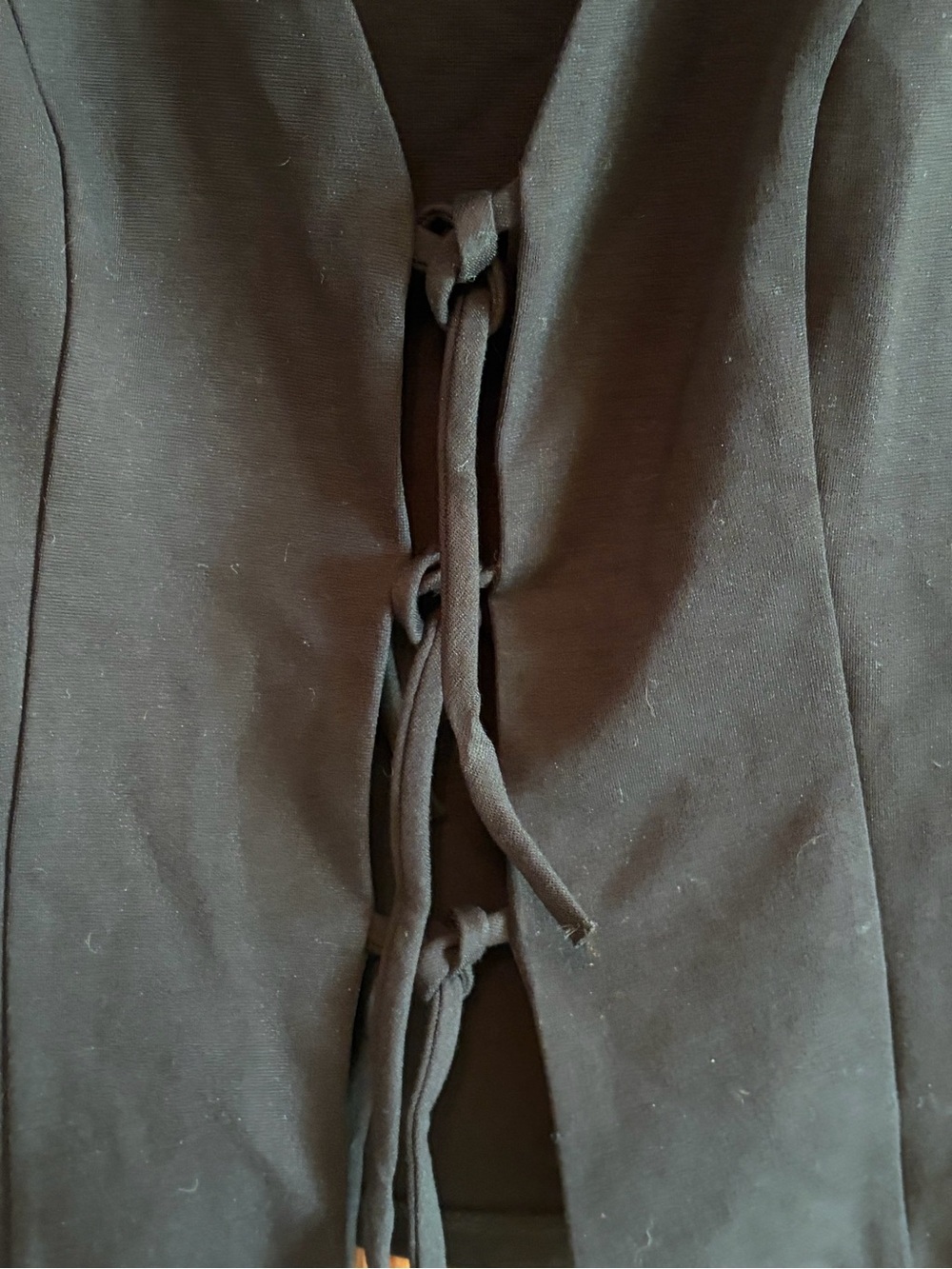 Vintage GLG black tie front vest Classic size large - Picture 4 of 7
